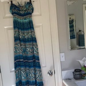 MUDD sundress or bathing suit coverup vibrant teal
